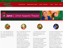 Tablet Screenshot of kasperletheaterulm.de